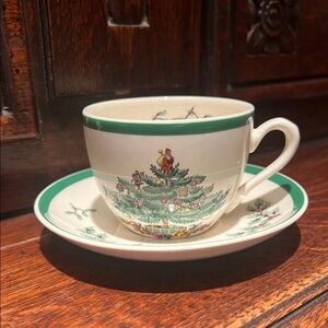 Spode Christmas teacup and saucer